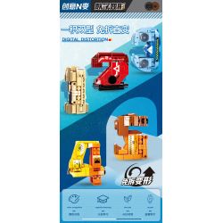 SLUBAN M38-B0819 B0819 0819 M38B0819 38-B0819 non  BIẾN DẠNG KỸ THUẬT SỐ 6 LOẠI bộ đồ chơi xếp lắp ráp ghép mô hình Creator Sáng Tạo 596 khối