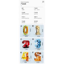 SLUBAN M38-B0819 B0819 0819 M38B0819 38-B0819 non  BIẾN DẠNG KỸ THUẬT SỐ 6 LOẠI bộ đồ chơi xếp lắp ráp ghép mô hình Creator Sáng Tạo 596 khối