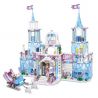 QIZHILE 50010 non  LÂU ĐÀI ICE FANTASY. bộ đồ chơi xếp lắp ráp ghép mô hình Frozen Nữ Hoàng Băng Giá 641 khối