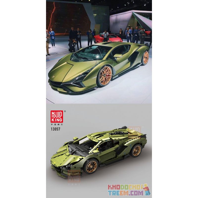 MouldKing 13057 13056S 13057S 13056 Mould King 13057 13056S 13057S 13056 non  LAMBORGHINI HYPER. bộ đồ chơi xếp lắp ráp ghép mô hình  Kỹ Thuật Công Nghệ Cao Mô Hình Phương Tiện 3859 khối