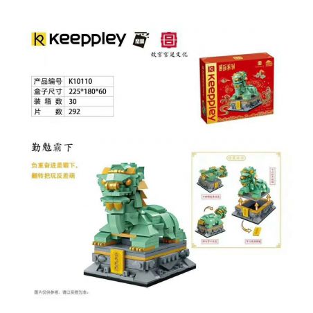 KEEPPLEY K10110 10110 non  SIÊNG NĂNG THỐNG TRỊ bộ đồ chơi xếp lắp ráp ghép mô hình Brickheadz Nhân Vật Đầu To 292 khối