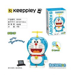 KEEPPLEY S0104 0104 non  ĐUỐC THU NHỎ DORAEMON VỚI CHUỒN TRE bộ đồ chơi xếp lắp ráp ghép mô hình Mèo Máy Thông Minh 796 khối