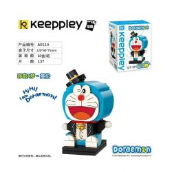 KEEPPLEY A0114 0114 non  DORAEMON-ANH bộ đồ chơi xếp lắp ráp ghép mô hình Mèo Máy Thông Minh 137 khối