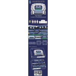 KAIYU K86101 86101 non  SÂN VẬN ĐỘNG BÓNG ĐÁ REAL MADRID bộ đồ chơi xếp lắp ráp ghép mô hình Creator Sáng Tạo 4750 khối