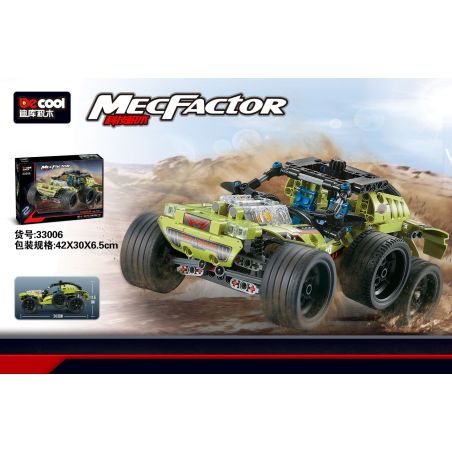 Decool 33006 Jisi 33006 non  XE ĐUA SANDSTORM bộ đồ chơi xếp lắp ráp ghép mô hình  MECFACTOR SAND STORM - SUV Kỹ Thuật Công Nghệ Cao Mô Hình Phương Tiện 423 khối