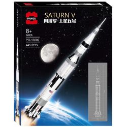 18018 PANGU PG-13002 13002 PG13002 non  APOLLO - SATURN SỐ 5 bộ đồ chơi xếp lắp ráp ghép mô hình APOLLO SATURN V 445 khối
