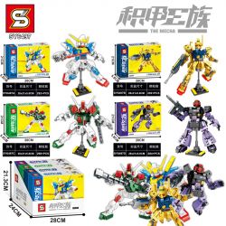 SHENG YUAN SY SY6497A 6497A SY6497B 6497B SY6497C 6497C SY6497D 6497D non  JACKIE FAMILY 4 KIỂU bộ đồ chơi xếp lắp ráp ghép mô hình Mecha THE MECHA Người Máy 1166 khối