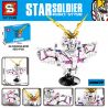 SHENG YUAN SY SY7510 7510 non  CORNERROBERT. bộ đồ chơi xếp lắp ráp ghép mô hình Gundam STAR SOLDIER Đại Chiến Gundam 455 khối