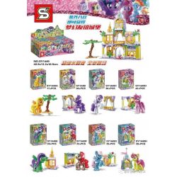 SHENG YUAN SY SY1449 1449 non  DREAM HIP CASTLE PHIÊN BẢN PHA LÊ MINIFIGURE 8 SỰ KẾT HỢP bộ đồ chơi xếp lắp ráp ghép mô hình My Little Pony Chú Ngựa Nhỏ 282 khối