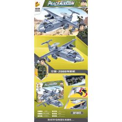 PanlosBrick 636005 Panlos Brick 636005 non  CẢNH SÁT PHÒNG KHÔNG-2000 AWACS bộ đồ chơi xếp lắp ráp ghép mô hình Peacemission Nhiệm Vụ Gìn Giữ Hòa Bình 464 khối