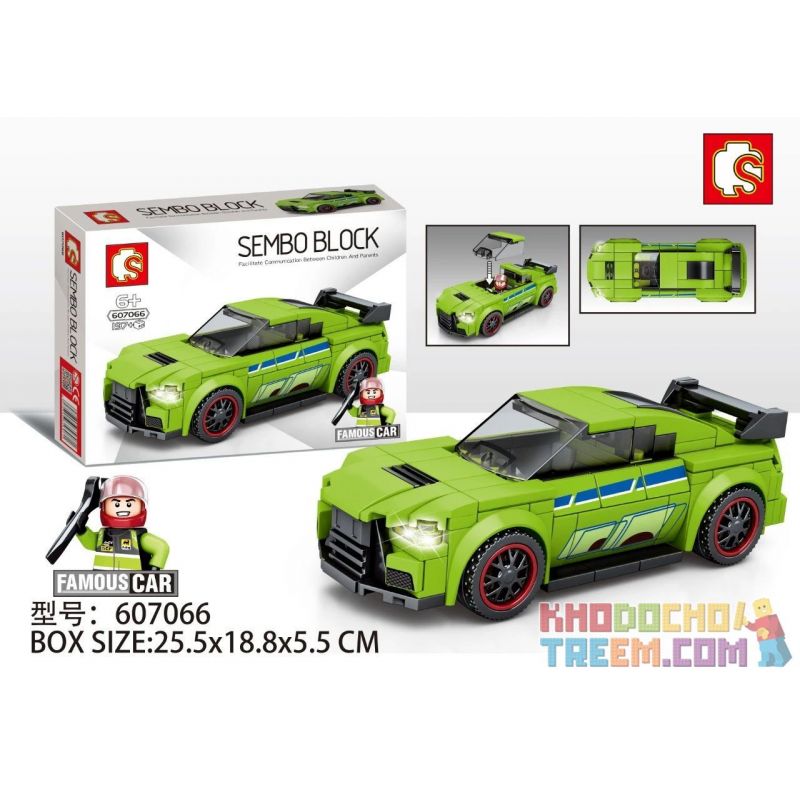 SEMBO 607066 non  MITSUBISHI EVO. bộ đồ chơi xếp lắp ráp ghép mô hình Speed Champions Racing Cars FAMOUS CAR Đua Xe Công Thức 197 khối