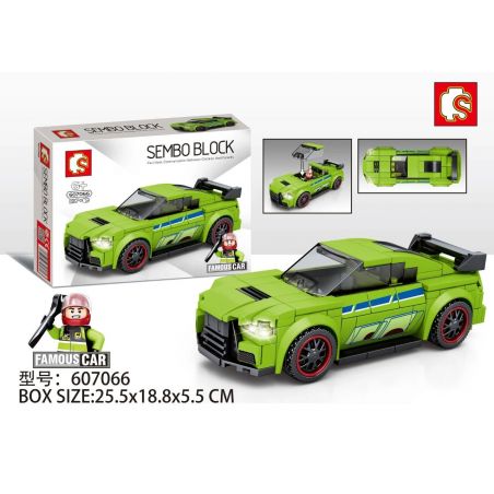 SEMBO 607066 non  MITSUBISHI EVO. bộ đồ chơi xếp lắp ráp ghép mô hình Speed Champions Racing Cars FAMOUS CAR Đua Xe Công Thức 197 khối