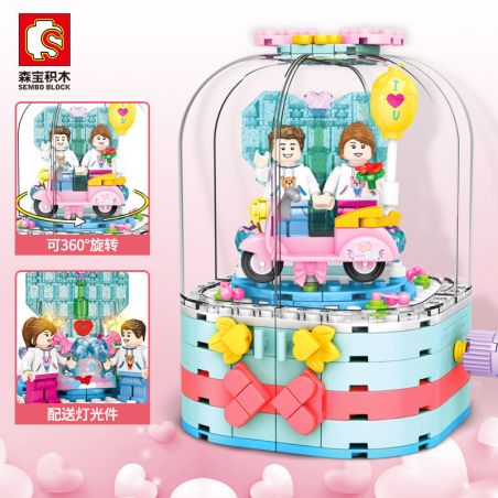 SEMBO 601133 non  HỘP ĐÈN XOAY 520 bộ đồ chơi xếp lắp ráp ghép mô hình  Kỹ Thuật Công Nghệ Cao Mô Hình Phương Tiện 286 khối