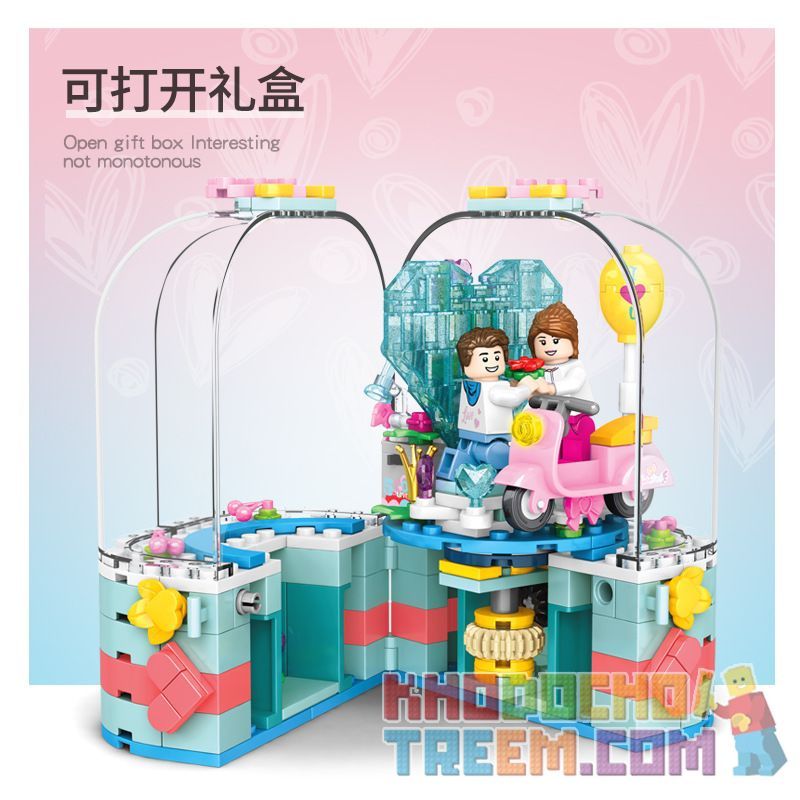 SEMBO 601133 non  HỘP ĐÈN XOAY 520 bộ đồ chơi xếp lắp ráp ghép mô hình  Kỹ Thuật Công Nghệ Cao Mô Hình Phương Tiện 286 khối