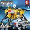 SEMBO 203301 non  THÁM HIỂM MẶT TRĂNG bộ đồ chơi xếp lắp ráp ghép mô hình Space Flight Thám Hiểm Không Gian 702 khối