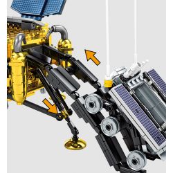 SEMBO 203301 non  THÁM HIỂM MẶT TRĂNG bộ đồ chơi xếp lắp ráp ghép mô hình Space Flight Thám Hiểm Không Gian 702 khối