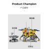 SEMBO 203301 non  THÁM HIỂM MẶT TRĂNG bộ đồ chơi xếp lắp ráp ghép mô hình Space Flight Thám Hiểm Không Gian 702 khối