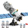 SEMBO 203302 non  TÀU VŨ TRỤ bộ đồ chơi xếp lắp ráp ghép mô hình Space Flight Thám Hiểm Không Gian 804 khối