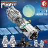 SEMBO 203302 non  TÀU VŨ TRỤ bộ đồ chơi xếp lắp ráp ghép mô hình Space Flight Thám Hiểm Không Gian 804 khối