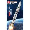 SEMBO 203305 non  ROCKET NGÀY 1 THÁNG 3 bộ đồ chơi xếp lắp ráp ghép mô hình Space Flight Thám Hiểm Không Gian 2147 khối