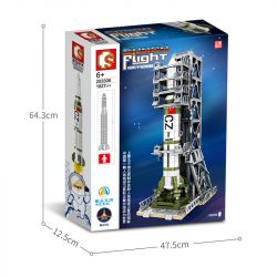 SEMBO 203306 non  BỆ PHÓNG VỆ TINH DONGFANGHONG bộ đồ chơi xếp lắp ráp ghép mô hình Space Flight Thám Hiểm Không Gian 1627 khối
