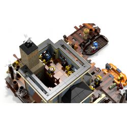 PANGU PG-12001 12001 PG12001 URGE 30104 non  CỬA HÀNG ĐỒ LẶN OLD FISHING HOUSE bộ đồ chơi xếp lắp ráp ghép mô hình Creator DIVE SHOP Sáng Tạo 2841 khối