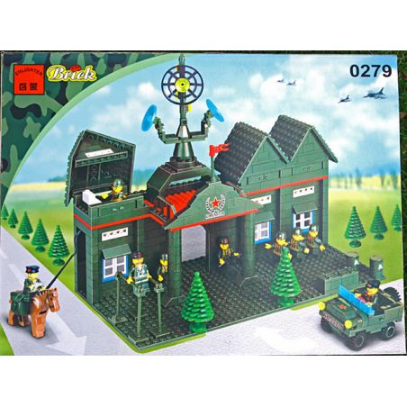 Enlighten 0279 Qman 0279 non  TRỤ SỞ QUÂN ĐỘI bộ đồ chơi xếp lắp ráp ghép mô hình Military Army Quân Sự Bộ Đội