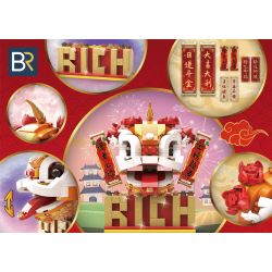 BR 601000 6001 GUANGZHOU METRO MUSEUM TME202201 202201 non  SƯ TỬ THỨC DẬY bộ đồ chơi xếp lắp ráp ghép mô hình Seasonal Mùa Lễ Hội 300 khối