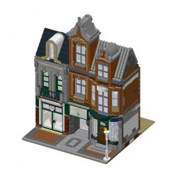 BRICKATIVE OCTAN OFFICE non  TÒA NHÀ VĂN PHÒNG OCTAN VỚI 10264 CĂN bộ đồ chơi xếp lắp ráp ghép mô hình Creator OCTAN OFFICE (10264 CORNER GARAGE) Sáng Tạo 2303 khối