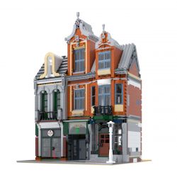 BRICKATIVE OCTAN OFFICE non  TÒA NHÀ VĂN PHÒNG OCTAN VỚI 10264 CĂN bộ đồ chơi xếp lắp ráp ghép mô hình Creator OCTAN OFFICE (10264 CORNER GARAGE) Sáng Tạo 2303 khối