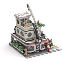 JIESTAR 89105 URGE 10196 MouldKing 16002 Mould King 16002 non  RỬA XE bộ đồ chơi xếp lắp ráp ghép mô hình Creator THE CAR WASH SHOP Sáng Tạo 2548 khối