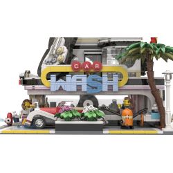 JIESTAR 89105 URGE 10196 MouldKing 16002 Mould King 16002 non  RỬA XE bộ đồ chơi xếp lắp ráp ghép mô hình Creator THE CAR WASH SHOP Sáng Tạo 2548 khối