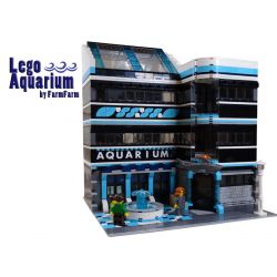 URGE 10186 non  BỂ NUÔI CÁ bộ đồ chơi xếp lắp ráp ghép mô hình Creator AQUARIUM Sáng Tạo 2234 khối
