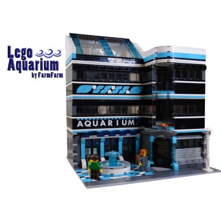 URGE 10186 non  BỂ NUÔI CÁ bộ đồ chơi xếp lắp ráp ghép mô hình Creator AQUARIUM Sáng Tạo 2234 khối