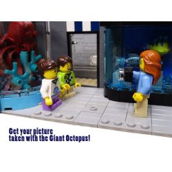 URGE 10186 non  BỂ NUÔI CÁ bộ đồ chơi xếp lắp ráp ghép mô hình Creator AQUARIUM Sáng Tạo 2234 khối