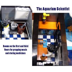 URGE 10186 non  BỂ NUÔI CÁ bộ đồ chơi xếp lắp ráp ghép mô hình Creator AQUARIUM Sáng Tạo 2234 khối