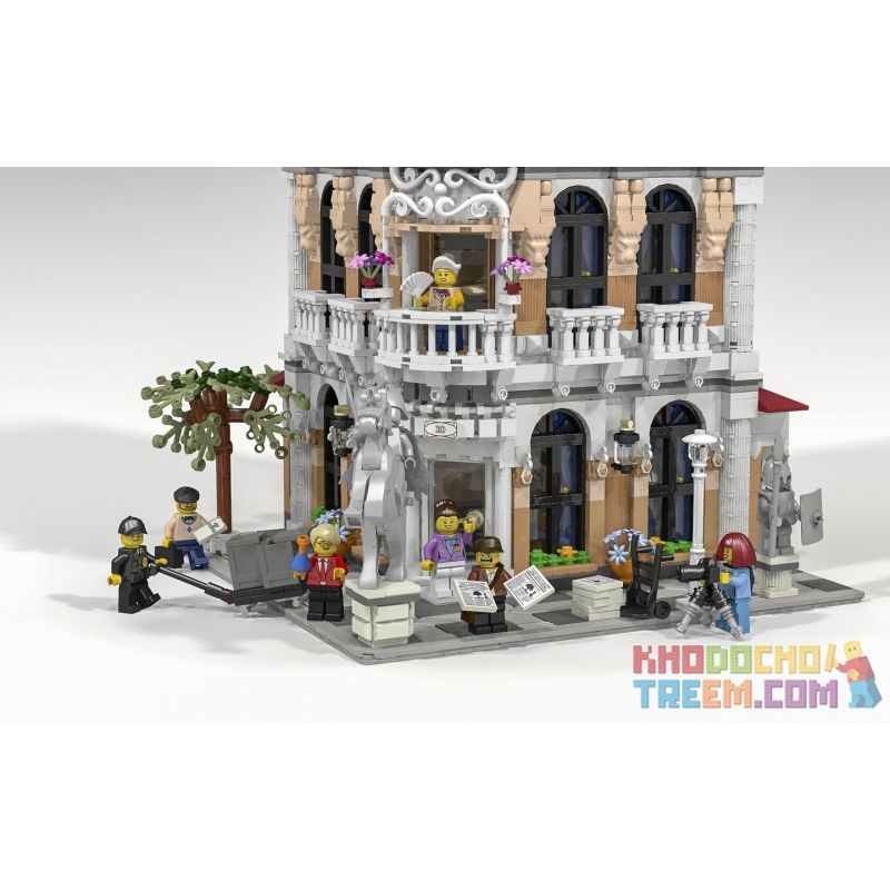 URGE 10195 non  BẢO TÀNG LỊCH SỬ bộ đồ chơi xếp lắp ráp ghép mô hình Creator HISTORY MUSEUM Sáng Tạo 2723 khối