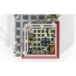 URGE 10195 non  BẢO TÀNG LỊCH SỬ bộ đồ chơi xếp lắp ráp ghép mô hình Creator HISTORY MUSEUM Sáng Tạo 2723 khối