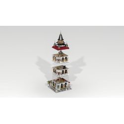 URGE 10195 non  BẢO TÀNG LỊCH SỬ bộ đồ chơi xếp lắp ráp ghép mô hình Creator HISTORY MUSEUM Sáng Tạo 2723 khối