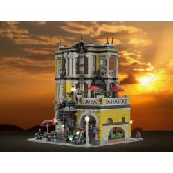 JIESTAR 89124 URGE 10187 non  QUÁN TRÀ bộ đồ chơi xếp lắp ráp ghép mô hình Creator THE TEA SHOP Sáng Tạo 2877 khối