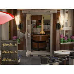 JIESTAR 89124 URGE 10187 non  QUÁN TRÀ bộ đồ chơi xếp lắp ráp ghép mô hình Creator THE TEA SHOP Sáng Tạo 2877 khối