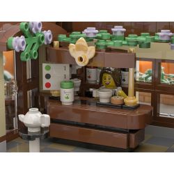 JIESTAR 89124 URGE 10187 non  QUÁN TRÀ bộ đồ chơi xếp lắp ráp ghép mô hình Creator THE TEA SHOP Sáng Tạo 2877 khối