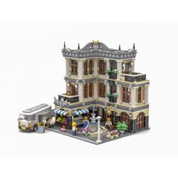 JIESTAR 89113 URGE 10194 non  QUẢNG TRƯỜNG ĐÀI PHUN NƯỚC bộ đồ chơi xếp lắp ráp ghép mô hình Creator THE FOUNTAIN SQUARE Sáng Tạo 2951 khối