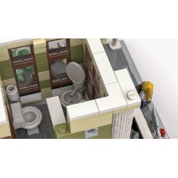 JIESTAR 89113 URGE 10194 non  QUẢNG TRƯỜNG ĐÀI PHUN NƯỚC bộ đồ chơi xếp lắp ráp ghép mô hình Creator THE FOUNTAIN SQUARE Sáng Tạo 2951 khối