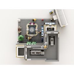 JIESTAR 89113 URGE 10194 non  QUẢNG TRƯỜNG ĐÀI PHUN NƯỚC bộ đồ chơi xếp lắp ráp ghép mô hình Creator THE FOUNTAIN SQUARE Sáng Tạo 2951 khối