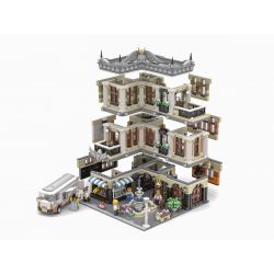 JIESTAR 89113 URGE 10194 non  QUẢNG TRƯỜNG ĐÀI PHUN NƯỚC bộ đồ chơi xếp lắp ráp ghép mô hình Creator THE FOUNTAIN SQUARE Sáng Tạo 2951 khối