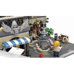 JIESTAR 89113 URGE 10194 non  QUẢNG TRƯỜNG ĐÀI PHUN NƯỚC bộ đồ chơi xếp lắp ráp ghép mô hình Creator THE FOUNTAIN SQUARE Sáng Tạo 2951 khối