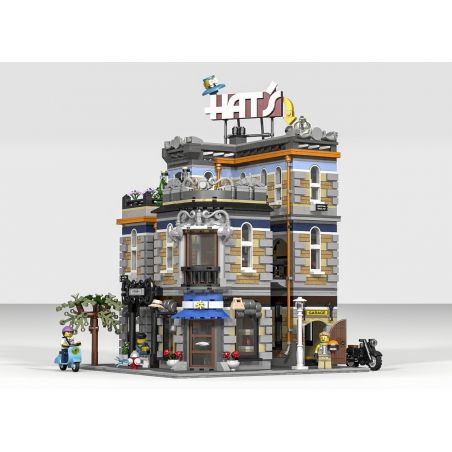 JIESTAR 89121 URGE 10192 non  CỬA HÀNG MŨ bộ đồ chơi xếp lắp ráp ghép mô hình Creator HAT´S STORE Sáng Tạo 2895 khối