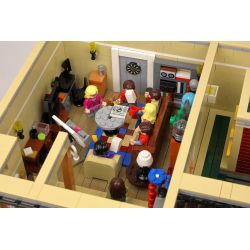 JIESTAR 89106 URGE 10189 MouldKing 16014 Mould King 16014 REBRICKABLE MOC-34463 34463 MOC34463 non  CÁC BẠN XÂY DỰNG LÝ THUYẾT VỤ NỔ LỚN bộ đồ chơi xếp lắp ráp ghép mô hình Creator CENTRAL PERK BIG BANG THEORY MODULAR Sáng Tạo 4294 khối