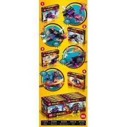 FROG BABY OBM 99616 non  MONKEY KING 4 KẾT HỢP BULL DEMON bộ đồ chơi xếp lắp ráp ghép mô hình Monkie Kid Tây Du Ký Tôn Ngộ Không 357 khối